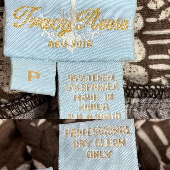 Tracy Reese Womens Brown & White Butterfly Print Cross-Back Jersey Dress XS - Picture 6 of 6